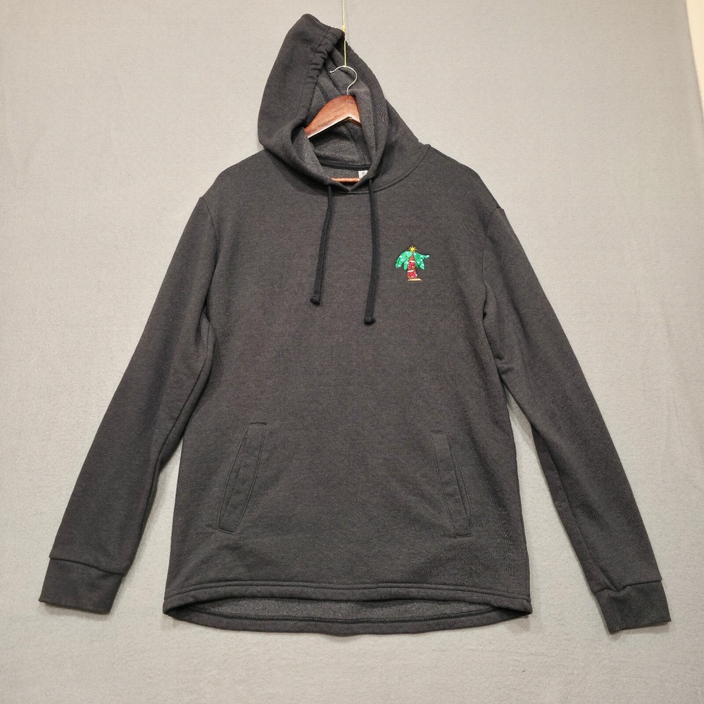 Vintage Next Level Mens Black Ugly Christmas 1984 Hoodie Size Medium